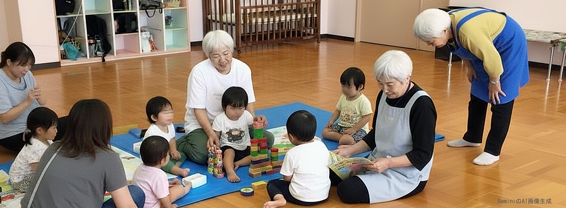 子育て支援をするナルク会員の皆さん